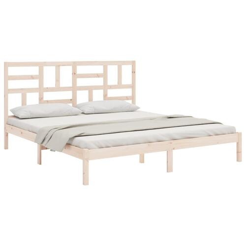 Sengeramme 180x200 cm massivt fyrretræ