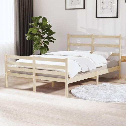 Sengeramme 120x190 cm massivt fyrretræ