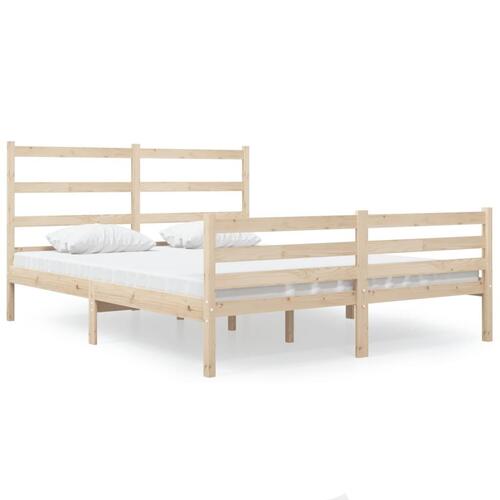 Sengeramme 120x190 cm massivt fyrretræ
