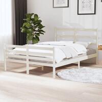 Sengestel 120x190 cm Small Double massivt fyrretræ hvid
