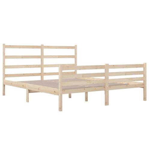 Sengeramme 150x200 cm massivt fyrretræ
