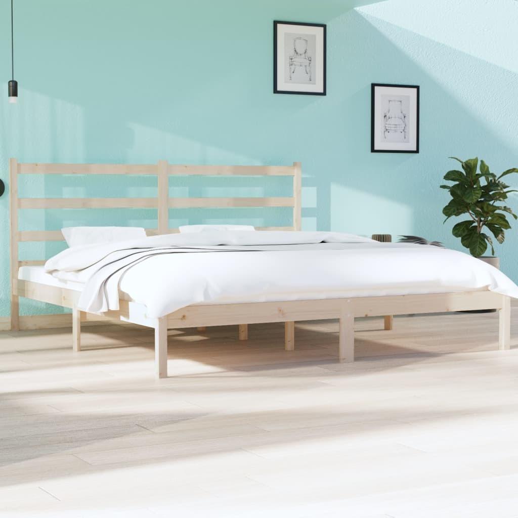 Sengeramme 180x200 cm massivt fyrretræ