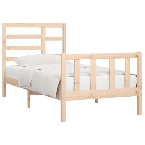 Sengeramme uden madras 100x200 cm massivt fyrretræ