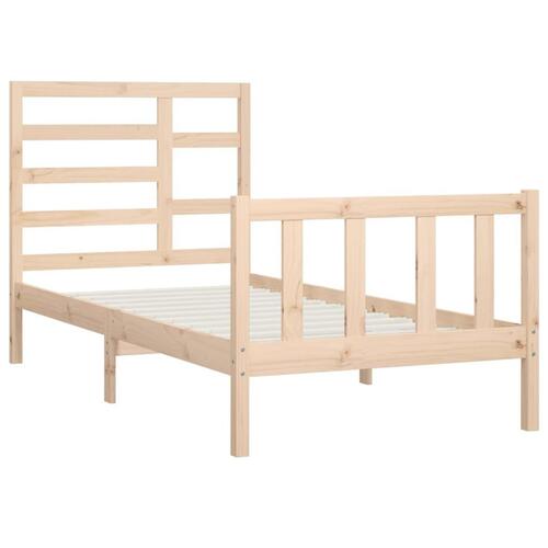 Sengeramme uden madras 100x200 cm massivt fyrretræ