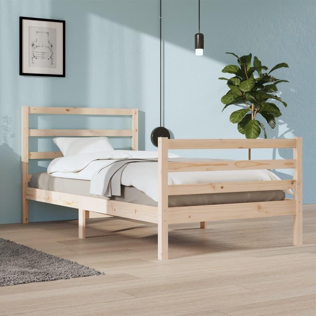 Sengeramme 100x200 cm massivt fyrretræ
