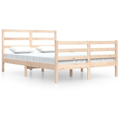 Sengeramme 140x200 cm massivt fyrretræ