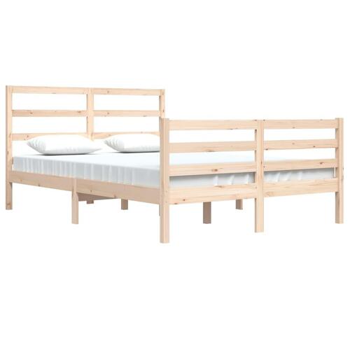 Sengeramme 140x200 cm massivt fyrretræ