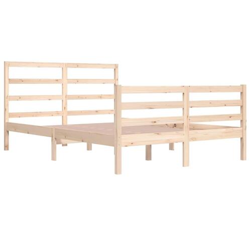 Sengeramme 140x200 cm massivt fyrretræ