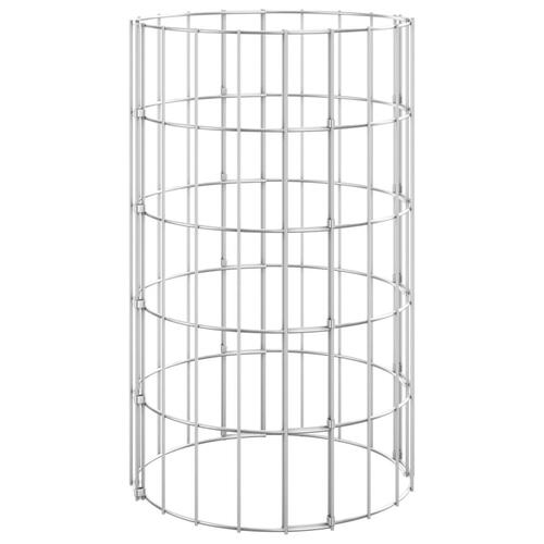 Gabionsøjle Ø30x50 cm galvaniseret stål rund