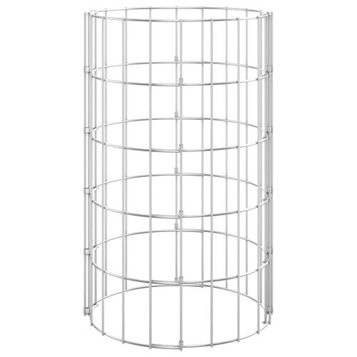 Gabionsøjle Ø30x50 cm galvaniseret stål rund