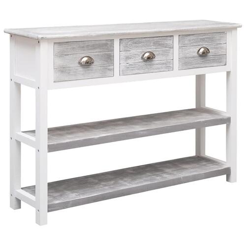 Skænk 108x30x76 cm massivt kejsertræ antikgrå