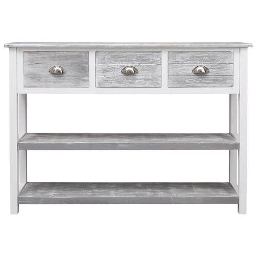 Skænk 108x30x76 cm massivt kejsertræ antikgrå