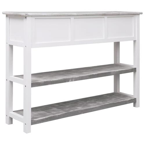 Skænk 108x30x76 cm massivt kejsertræ antikgrå