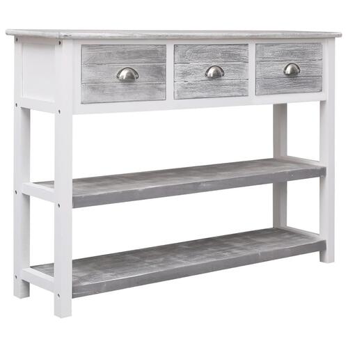 Skænk 108x30x76 cm massivt kejsertræ antikgrå