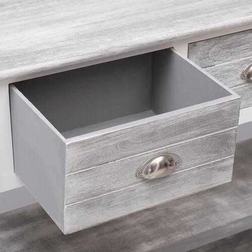 Skænk 108x30x76 cm massivt kejsertræ antikgrå
