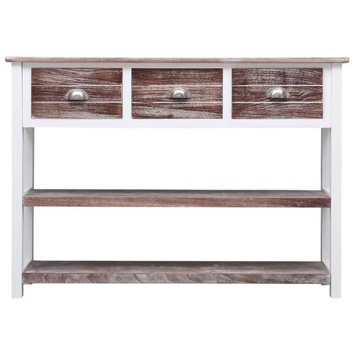 Skænk 108x30x76 cm massivt kejsertræ antikbrun