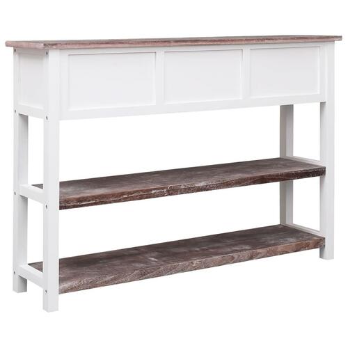 Skænk 108x30x76 cm massivt kejsertræ antikbrun