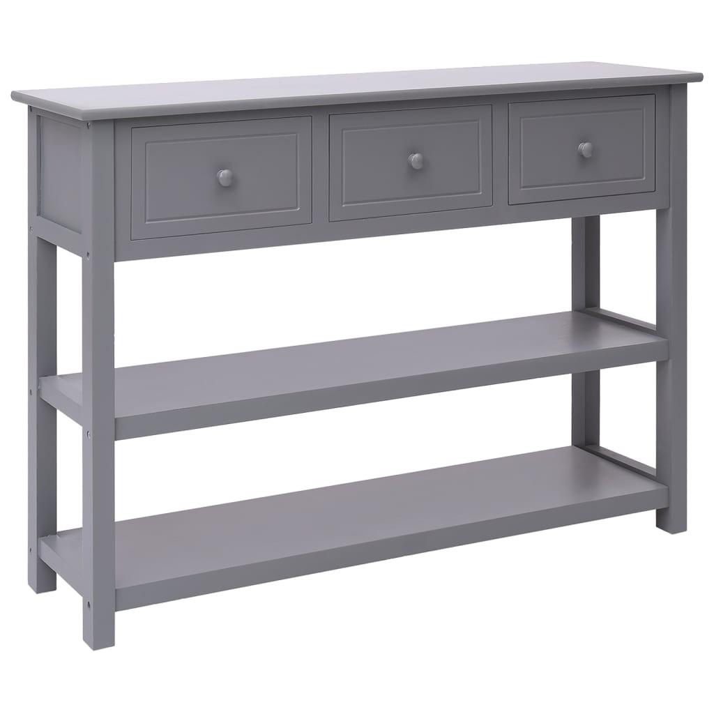Skænk 108x30x76 cm massivt kejsertræ grå