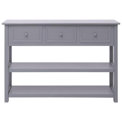 Skænk 108x30x76 cm massivt kejsertræ grå