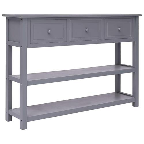 Skænk 108x30x76 cm massivt kejsertræ grå