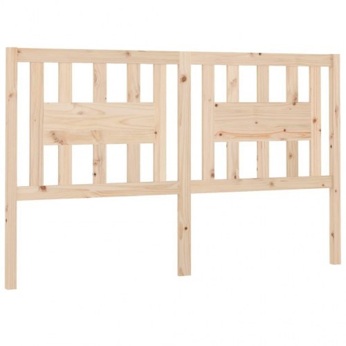 Sengegavl 141 × 4 × 100 cm - massivt fyrretræ (ubehandlet)