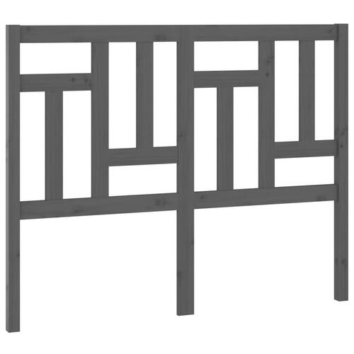 Sengegærde 145,5x4x100 cm massivt fyrretræ grå