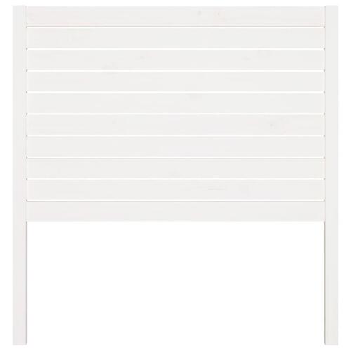 Sengegærde 81x4x100 cm massivt fyrretræ hvid