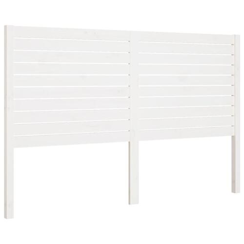 Sengegærde 166x4x100 cm massivt fyrretræ hvid