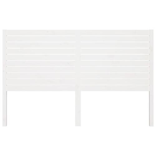 Sengegærde 166x4x100 cm massivt fyrretræ hvid
