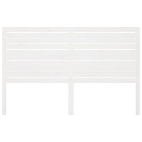 Sengegavl 186 x 4 x 100 cm i massivt fyrretræ - hvid