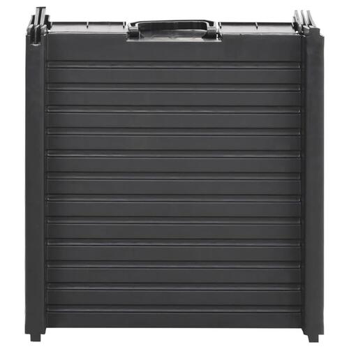 Foldbar hunderampe 153x40x12,5 cm plastik sort
