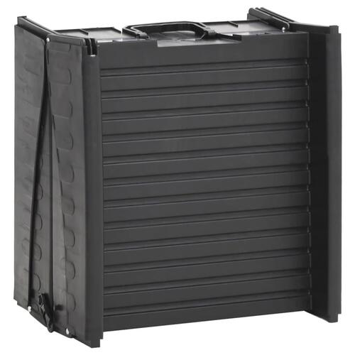 Foldbar hunderampe 153x40x12,5 cm plastik sort