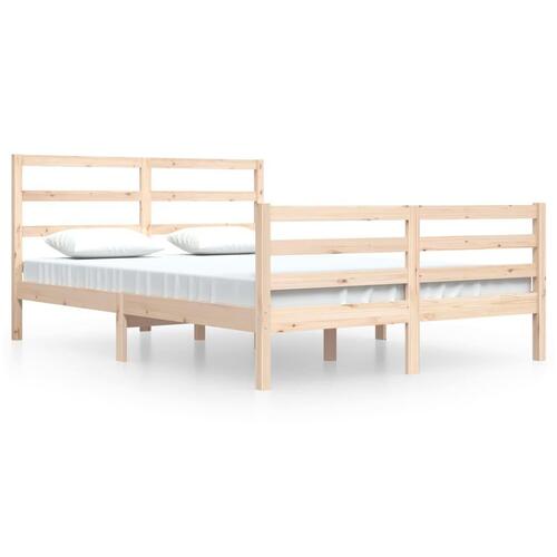 Sengeramme 160x200 cm massivt fyrretræ
