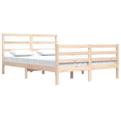 Sengeramme 160x200 cm massivt fyrretræ
