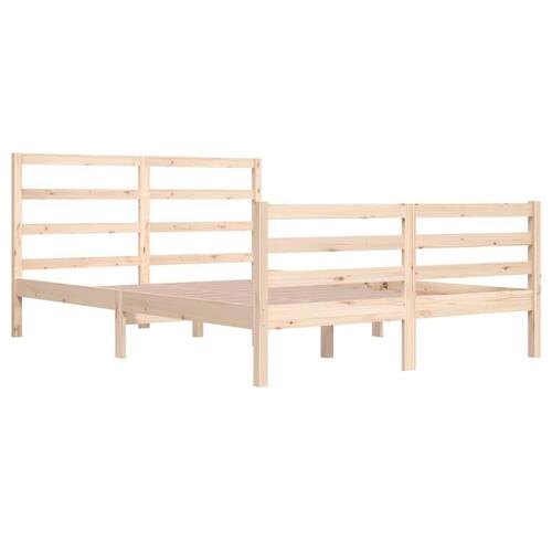 Sengeramme 160x200 cm massivt fyrretræ