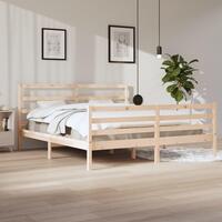 Sengeramme 200x200 cm massivt fyrretræ
