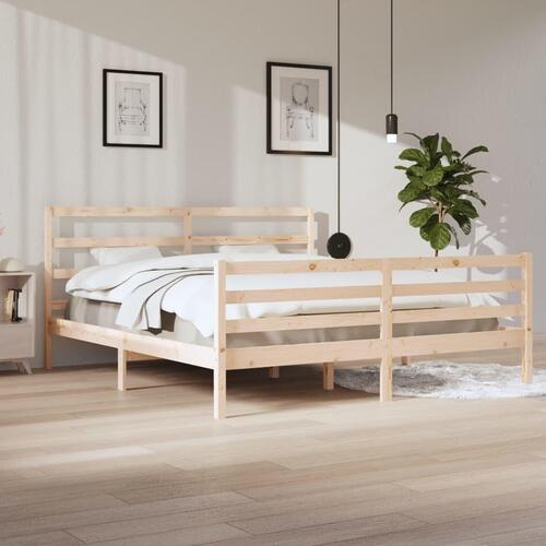 Sengeramme 200x200 cm massivt fyrretræ