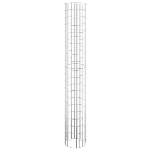 Gabionsøjle Ø30x200 cm galvaniseret stål rund