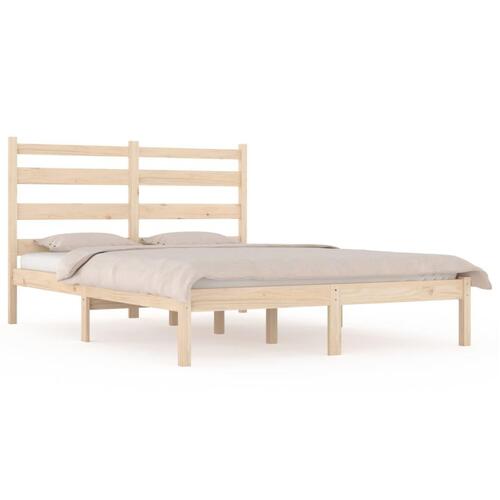 Sengeramme 200x200 cm massivt fyrretræ