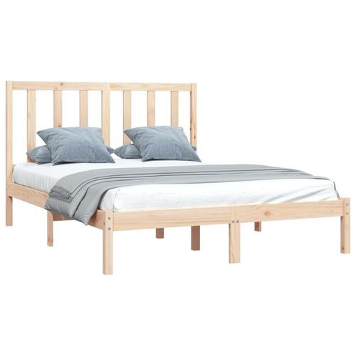 Sengeramme 120x190 cm massivt fyrretræ