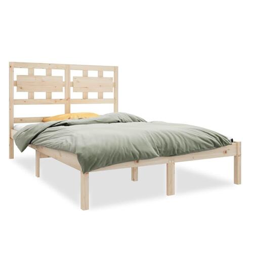 Sengeramme 135x190 cm massivt træ