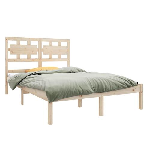 Sengeramme 135x190 cm massivt træ