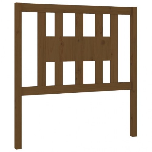 Sengegavl 106×4×100 cm i massivt fyrretræ - gyldenbrun