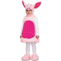 Kostume til børn Lille gris Bamse 1-2 år