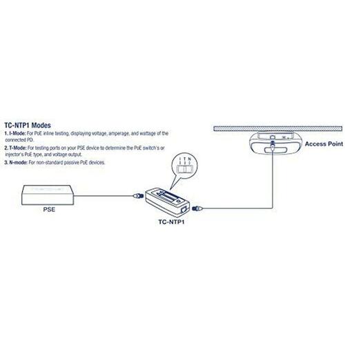 Netværkskabel tester Trendnet TC‑NTP1 - PoE tester