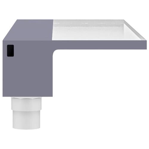 Vandfald med LED'er RGB-farver 108 cm akryl