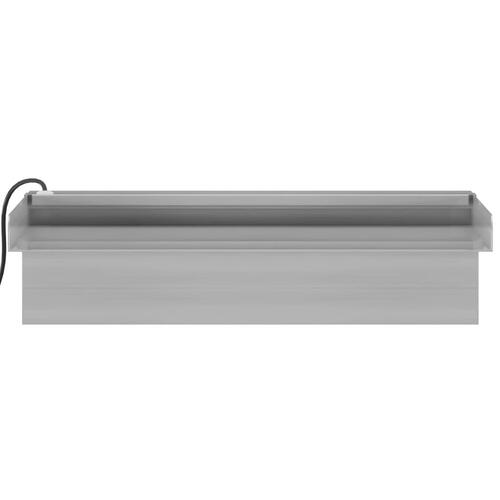 Vandfald med LED'er og RGB-farver 30 cm rustfrit stål