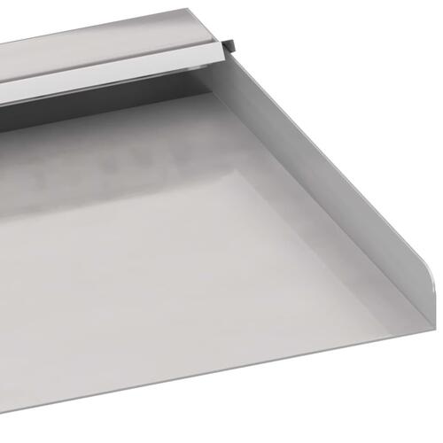 Vandfald med LED'er og RGB-farver 45 cm rustfrit stål