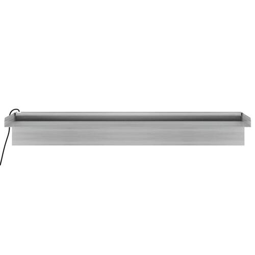 Vandfald med LED'er og RGB-farver 60 cm rustfrit stål