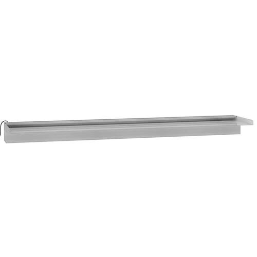 Vandfald med LED'er og RGB-farver 108 cm rustfrit stål